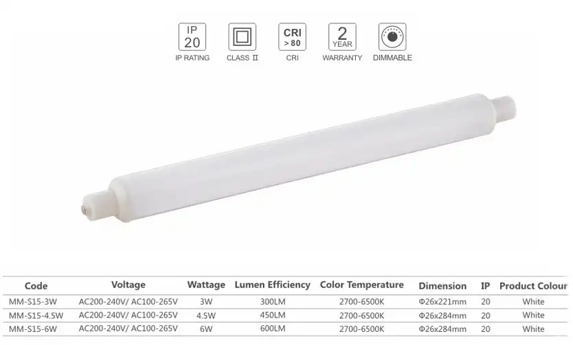 LED Tube Light S15 sp
